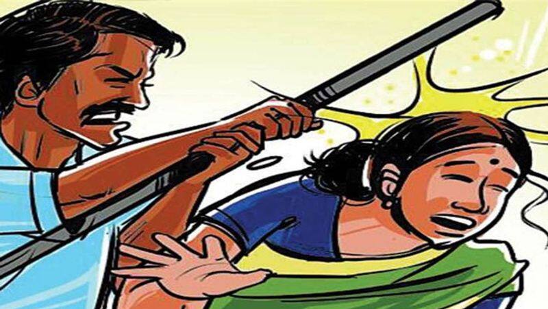 The incident of an intoxicated husband strangling his wife with a banyan cloth has caused a shock