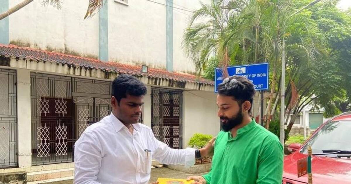 கோயில்களை  சீரமைத்து தருவதாக ரூ.50 லட்சம் மோசடி புகார்..!  பாஜக ஆதரவாளர் கைதிற்கு அண்ணாமலை கண்டனம்