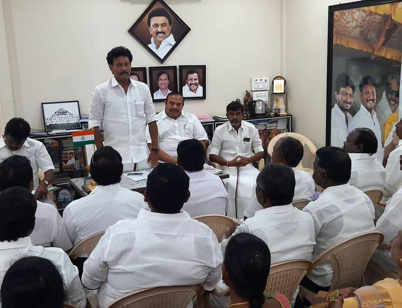 Anbil Mahesh has asked the volunteers to work hard for DMK to win 40 out of 40 constituencies in the parliamentary elections