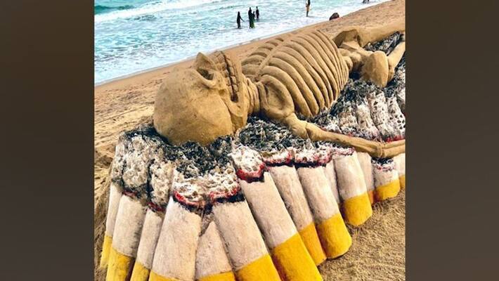 On World No Tobacco Day sand art by Sudarshan Pattnaik sends strong message gcw On World No Tobacco Day sand art by Sudarshan Pattnaik sends strong message gcw