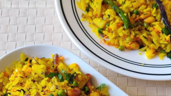 How to make Poha Fried Rice Recipe in Tamil How to make Poha Fried Rice Recipe in Tamil