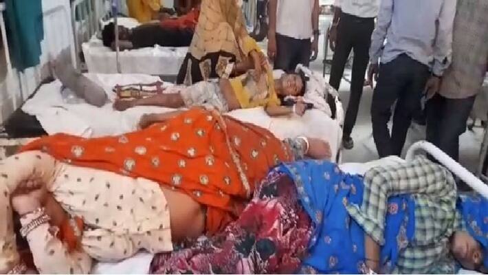 karauli news villagers got sick after drinking well water medical camp establish in village to take sample sca karauli news villagers got sick after drinking well water medical camp establish in village to take sample sca