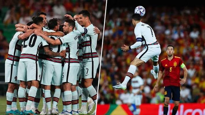 Portugal coach explains why he bring Cristiano Ronaldo in 2nd half of the match against Spain in UEFA nations League spb Portugal coach explains why he bring Cristiano Ronaldo in 2nd half of the match against Spain in UEFA nations League spb