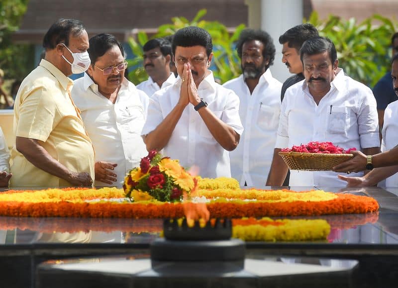 DMK President M K Stalin has said that a peace rally will be held on the occasion of Karunanidhi memorial day