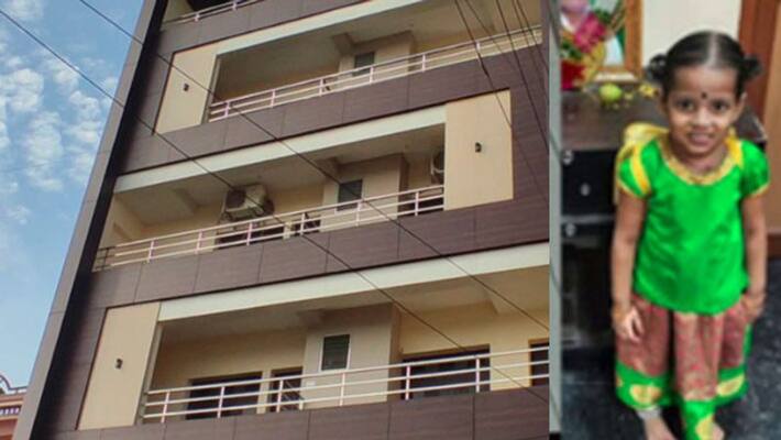 Baby girl killed after falling from 4th floor in thanjavur Baby girl killed after falling from 4th floor in thanjavur