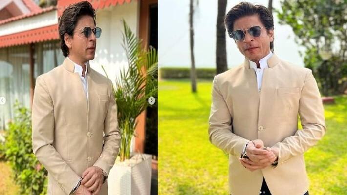 Sharukh Khan enters nayantara vignesh shivan wedding, king Khan looks royal in beige coat black sunglass anbad Sharukh Khan enters nayantara vignesh shivan wedding, king Khan looks royal in beige coat black sunglass anbad