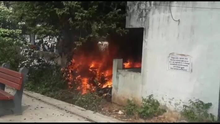 fire accident near chromepet railway station fire accident near chromepet railway station