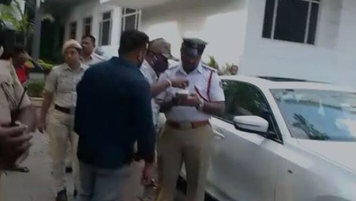 Arvind Limbavali Daughter Fined Rs 10000 for rash driving and other cases by Bengaluru traffic police mnj Arvind Limbavali Daughter Fined Rs 10000 for rash driving and other cases by Bengaluru traffic police mnj