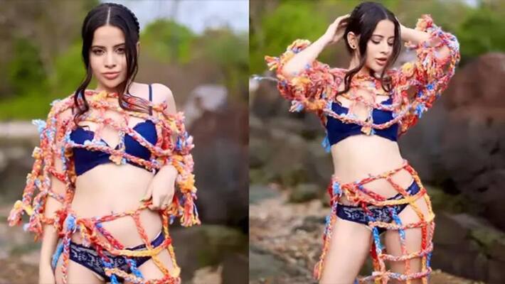 Urfi Javed in blue bikini made people laugh at her anbsd Urfi Javed in blue bikini made people laugh at her anbsd