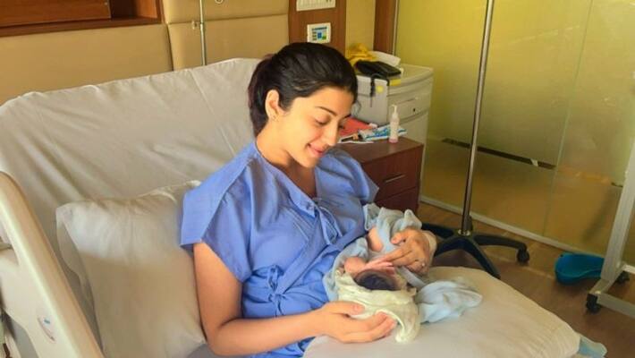 Karthi heroine Pranitha Subhash who shared the video baby birth Karthi heroine Pranitha Subhash who shared the video baby birth