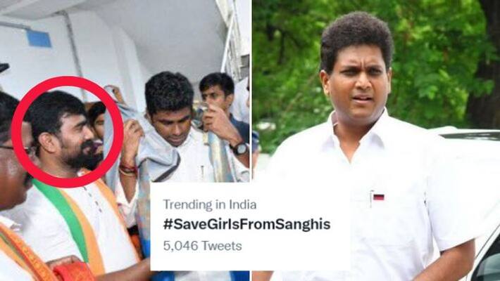 Dmk mla trb rajaa tweets viral via twitter #SaveGirlsFromSanghis hashtags trends in india Dmk mla trb rajaa tweets viral via twitter #SaveGirlsFromSanghis hashtags trends in india