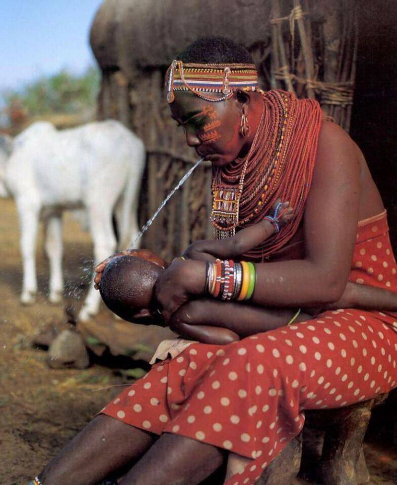 spitting culture among maasai tribe 