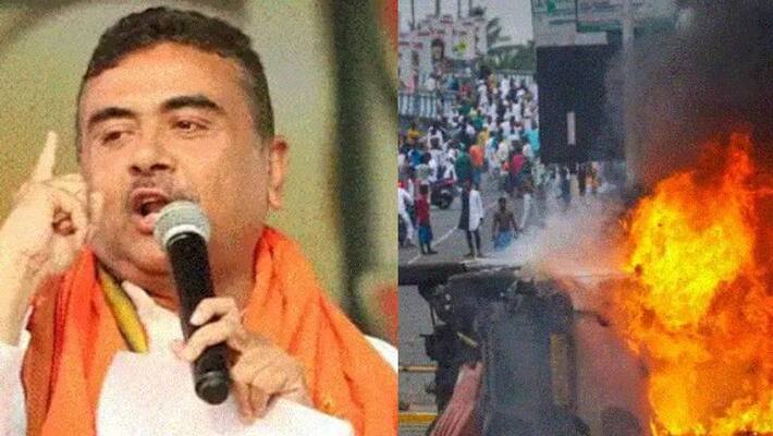 Howrah Violence Police has sent a notice to BJP leader Suvendu Adhikari forbidding him to go Howrah RTB Howrah Violence Police has sent a notice to BJP leader Suvendu Adhikari forbidding him to go Howrah RTB