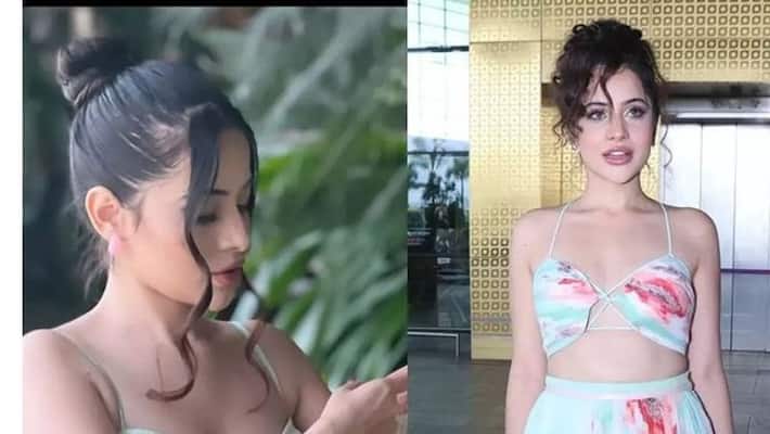 Actress Urfi Javed tears her Sari to make her new dress images gone viral on the Internet anbsd Actress Urfi Javed tears her Sari to make her new dress images gone viral on the Internet anbsd