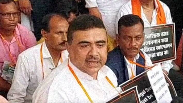 Speaker Biman Banerjee dismisses suspension of BJP MLA s, protest outside the assembly by Suvendu Adhikari RTB Speaker Biman Banerjee dismisses suspension of BJP MLA s, protest outside the assembly by Suvendu Adhikari RTB