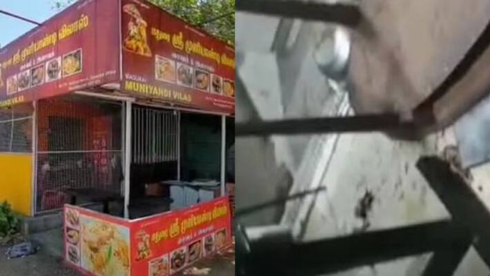 DMK person smashes hotel in kanchipuram DMK person smashes hotel in kanchipuram