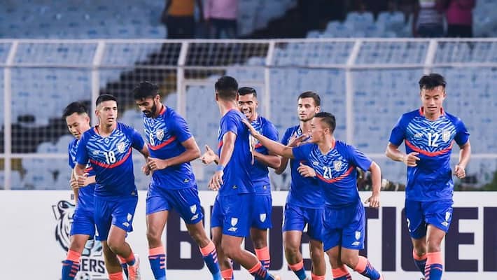 Indian football team beat hong kong by 4-0 goals and qualify for AFC Asian Cup as table topper spb Indian football team beat hong kong by 4-0 goals and qualify for AFC Asian Cup as table topper spb