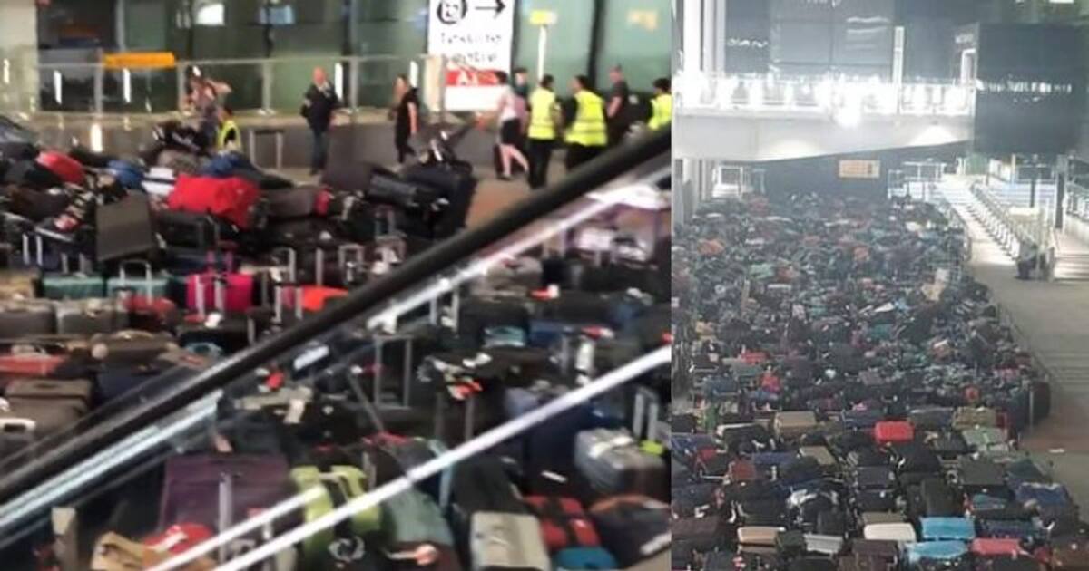 'Baggage Sea' at Heathrow Airport; This is the reason for getting the