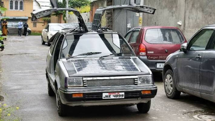 kashmir based maths teacher builds solar car kashmir based maths teacher builds solar car