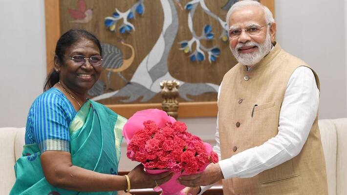 pm narendra modi meets ndas presidential candidate droupadi murmu pm narendra modi meets ndas presidential candidate droupadi murmu