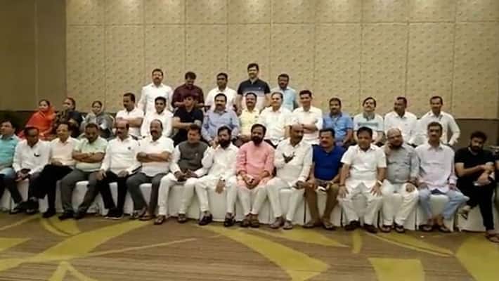 Maha Mutiny: Eknath Shinde Sena faction's show of strength in Assam hotel Maha Mutiny: Eknath Shinde Sena faction's show of strength in Assam hotel