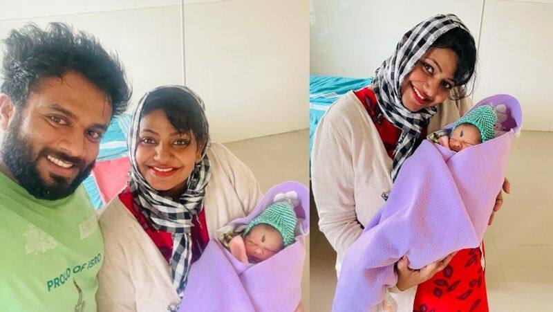 Mandya government hospital gives best service says actress poornima blessed with baby boy vcs 