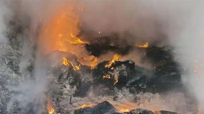 Terrible fire accident at Poonamallee factory Terrible fire accident at Poonamallee factory