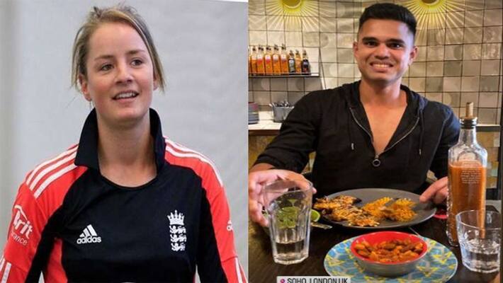 Sachin Tendulkar son Arjun spotted with English female player danielle wyatt, see pic dva Sachin Tendulkar son Arjun spotted with English female player danielle wyatt, see pic dva