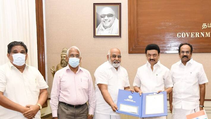 Tamil Nadu Chief Minister MK Stalin has given Rs 50 lakh for the construction of a Tamil Sangam building in Navi Mumbai Tamil Nadu Chief Minister MK Stalin has given Rs 50 lakh for the construction of a Tamil Sangam building in Navi Mumbai