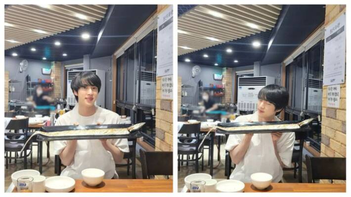 BTS member jin eating food Insta Post touches 8 million BTS member jin eating food Insta Post touches 8 million