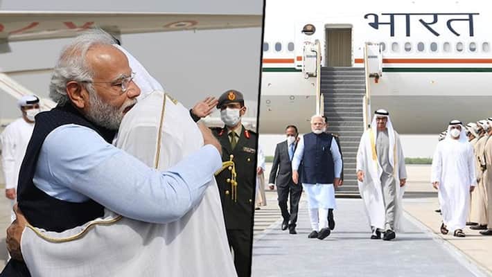 PM Modi arrives in UAE to offer condolences on former president Sheikh Khalifa's demise snt PM Modi arrives in UAE to offer condolences on former president Sheikh Khalifa's demise snt