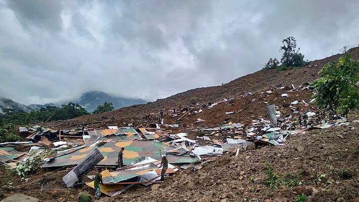rescue operations progress after landslide hits indian army company in imphal mda rescue operations progress after landslide hits indian army company in imphal mda