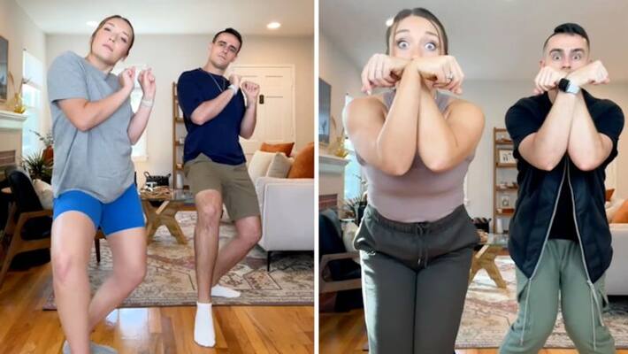 Watch Choreographer couple dances to 40 iPhone text tones; netizens impressed-tgy Watch Choreographer couple dances to 40 iPhone text tones; netizens impressed-tgy