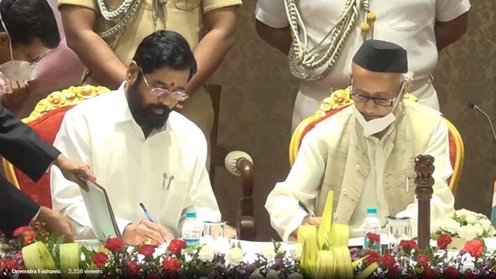 Eknath Shinde became the Chief Minister of Maharashtra and governor koshyari administered the oath Eknath Shinde became the Chief Minister of Maharashtra and governor koshyari administered the oath