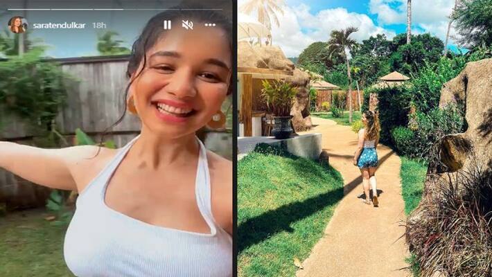 Indian Cricketer Sachin Tendulkar's daughter Sara Tendulkar share her recent photo from Thailand dva Indian Cricketer Sachin Tendulkar's daughter Sara Tendulkar share her recent photo from Thailand dva