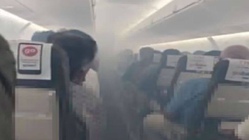 SpiceJet flight smoke inside cabin