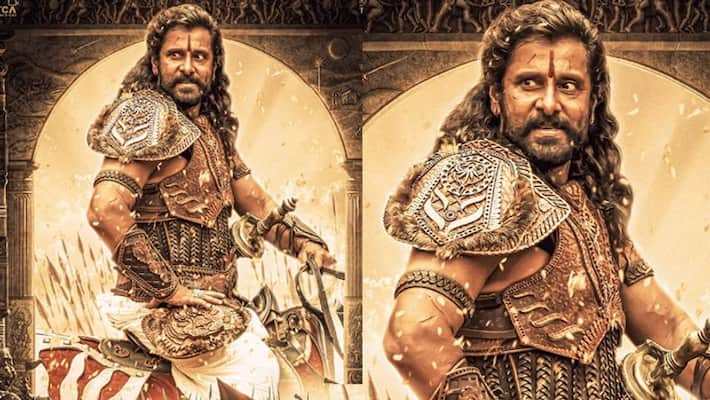 ponniyin selvan part 1 new poster out south actor vikram as prince aditya karikalan KPJ ponniyin selvan part 1 new poster out south actor vikram as prince aditya karikalan KPJ