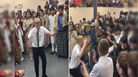 UK college students dance to desi dhol beats wins hearts viral video anbad