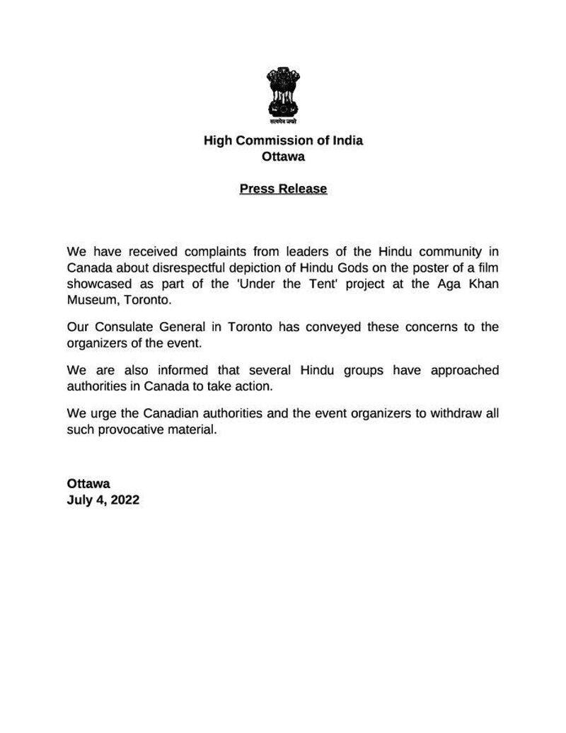 withdraw all such provocative material says indian high commission in canada