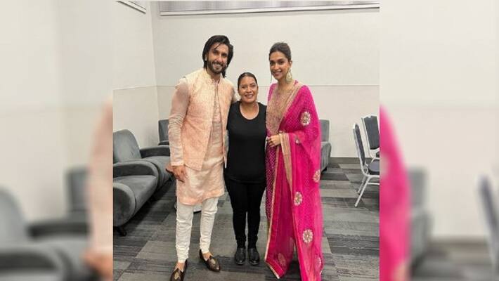 Deepika Padukone turns cheerleader for husband ranveer sing anbad Deepika Padukone turns cheerleader for husband ranveer sing anbad