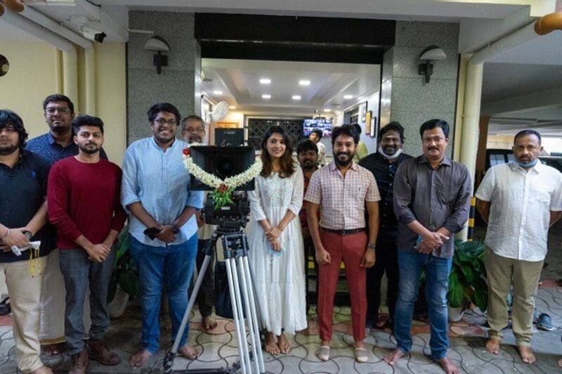 director vignesh shivan launched the first look for vani bhojan movie