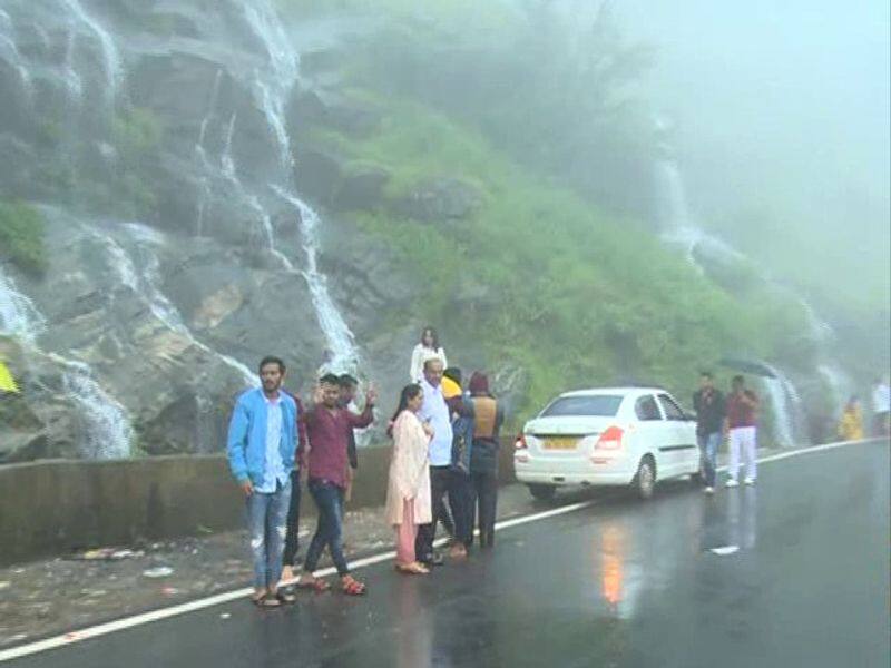 The scenic beauty of Charmadi Ghat has come alive with numerous waterfalls rbj