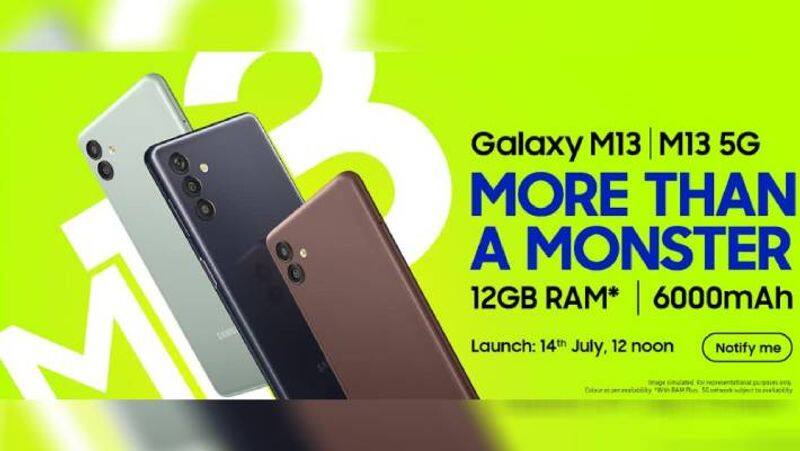 Samsung to launch Galaxy M13 and M13 5G in India on July 14