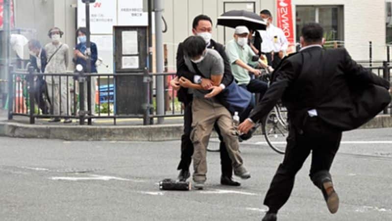 Japan ex-PM Shinzo Abe shot on the street and collapsed immediately got cardiac arrest   