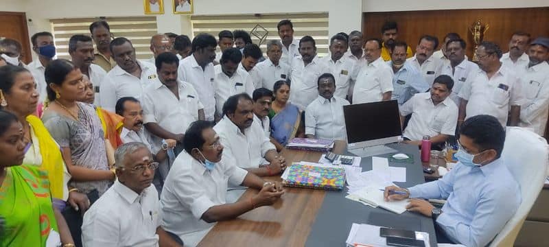 Sellur Raju submitted a petition to the district collector regarding the assembly constituency demand