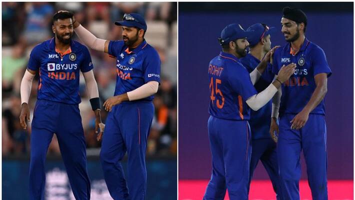 India vs England 2022 Rohit Sharma Hardik Pandya Arshdeep Singh set new records in 1st T20 against England spb India vs England 2022 Rohit Sharma Hardik Pandya Arshdeep Singh set new records in 1st T20 against England spb