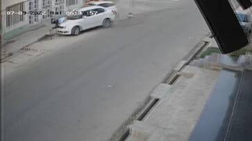 Constable injured car accident in Hyderabad AKP Constable injured car accident in Hyderabad AKP