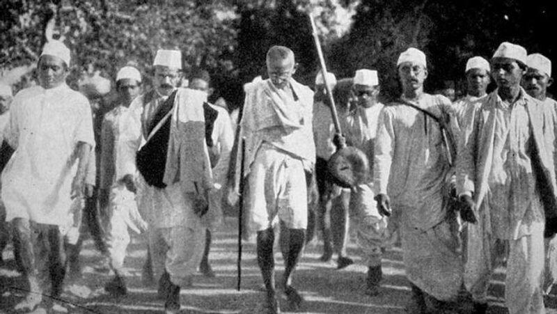 titus the only Christian among the 81 satyagrahis who walked along with Gandhiji in Dandi March