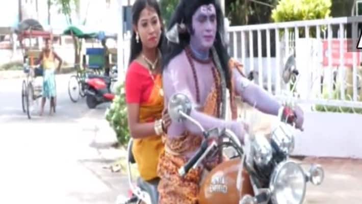 Assam man detained dresses up as lord shiva in street play on prise hick bsm Assam man detained dresses up as lord shiva in street play on prise hick bsm