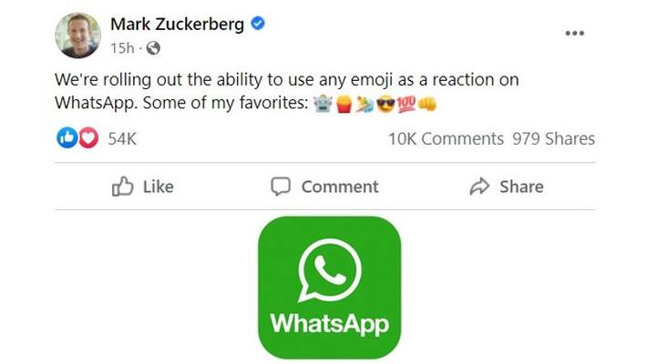 WhatsApp expands message reactions feature adds more emojis Know how to use it gcw WhatsApp expands message reactions feature adds more emojis Know how to use it gcw